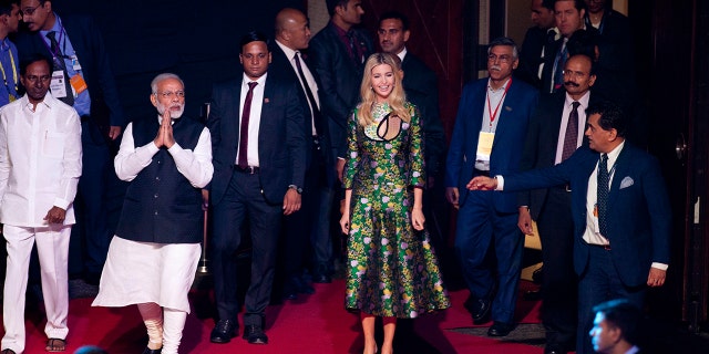 Ivanka Trump arriving at the Summit.