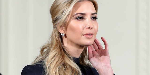 FILE - In this March 17, 2017, file photo, Ivanka Trump arrives for news conference with President Donald Trump and German Chancellor Angela Merkel in the East Room of the White House in Washington.