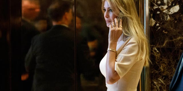 Ivanka Trump arrives at Trump Tower in New York.