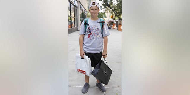 David, 10, has been honing his personal style for the past year, with Sanders’ help.