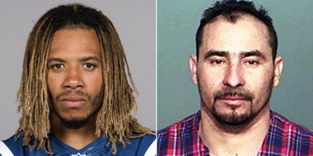 Manuel Orrego-Zavala, right, was charged Tuesday with illegally re-entering the U.S. following the suspected drunk driving crash Sunday that killed Indianapolis Colts linebacker Edwin Jackson.
