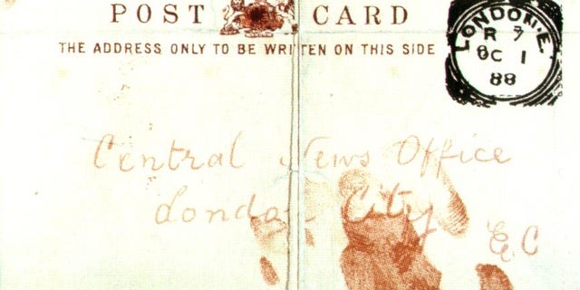 The front of the 'Saucy Jack' postcard supposedly signed by Jack the Ripper (The University of Manchester)