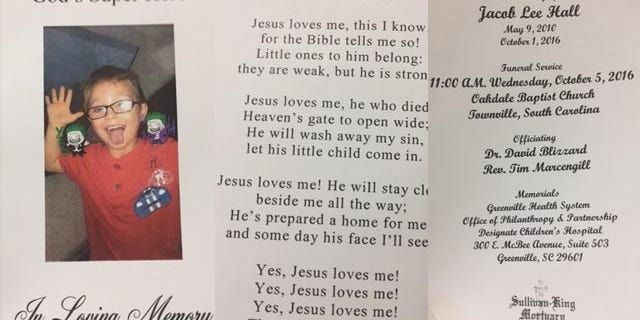 A program from the funeral.