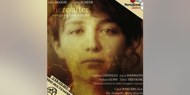 CORRECT TO GRAMMY-NOMINATED - This undated photo provided by composer Jake Heggie shows the cover art for his new album titled "Here/After (songs of lost voices)" In his album, released a dozen years after 9/11, Heggie and Grammy-nominated songwriter Gene Scheer have turned memories of grief into survivor songs some of them surprisingly joyous. (AP Photo/Jake Heggie)