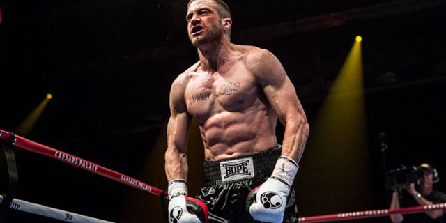 Jake Gyllenhaal lost 30 pounds for his role in 'Nightcrawler,' only to beef up in a big way for his upcoming boxer movie 'Southpaw.'