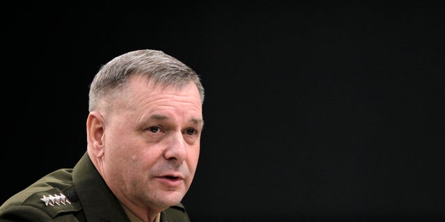 Joint Chiefs Vice Chairman Gen. James E. Cartwright takes part in media briefing at the Pentagon, Friday, Jan. 28, 2011. (AP)