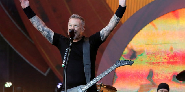 James Hetfield of Metallica performs at the Global Citizen Festival at Central Park in Manhattan, New York, U.S., September 24, 2016.