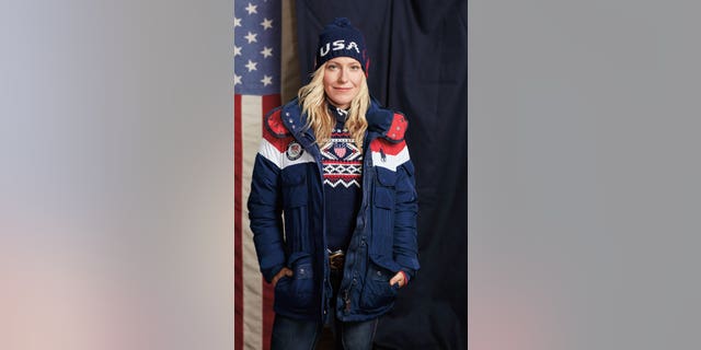 Snowboarder Jamie Anderson will be wearing this specially designed Ralph Lauren jacket containing a built-in heating element at the Winter Olympics in Pyeongchang.