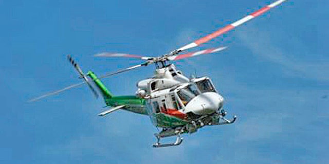 The air rescue helicopter Haruna is seen in an undated photo.