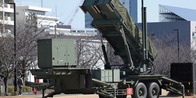 Jan. 31, 2016: A PAC-3 Patriot missile unit deployed for North Korea's rocket launch at the Defense Ministry in Tokyo.