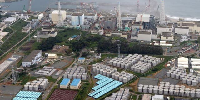 FILE: Aug. 20, 2013: This aerial file photo shows the Fukushima Dai-ichi nuclear plant at Okuma in Fukushima prefecture, northern Japan.