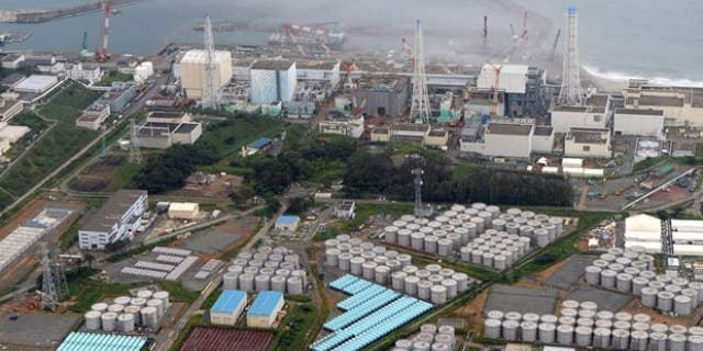 FILE: Aug. 20, 2013: This aerial file photo shows the Fukushima Dai-ichi nuclear plant at Okuma in Fukushima prefecture, northern Japan.