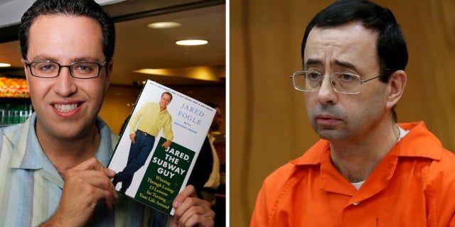 Jared Fogle compared his crimes to Larry Nassar's as a way to reduce his prison sentence.