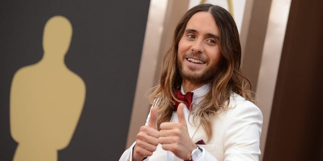 Jared Leto arrives at the Oscars on Sunday, March 2, 2014, at the Dolby Theatre in Los Angeles. (Photo by Jordan Strauss/Invision/AP)
