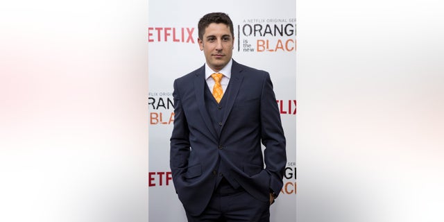 May 15, 2014. Cast member Jason Biggs attends the season two premiere of "Orange is the New Black" in New York.