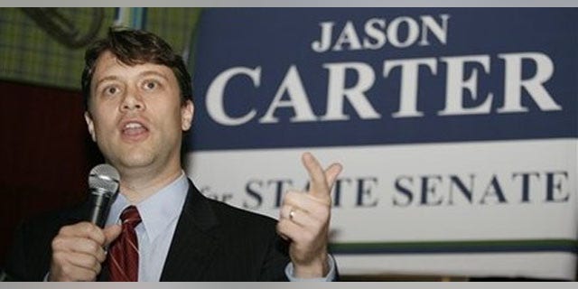 Dec. 9: Atlanta attorney Jason Carter, grandson of former President Jimmy Carter, announces his candidacy for the Georgia state Senate at a restaurant in Decatur, Ga. (AP Photos)