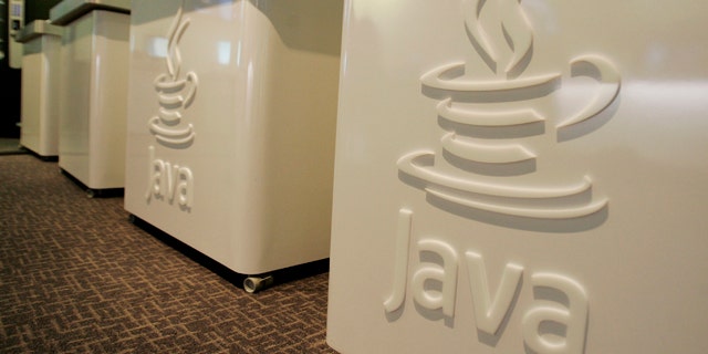 April 23, 2007: The Java logo is shown at Sun Microsystems' offices in Menlo Park, Calif.
