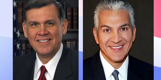 Mel Martinez, left, and Javier Palomarez