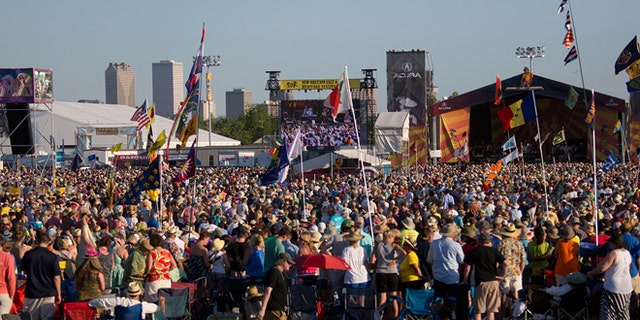 performs during the New Orleans Jazz & Heritage Festival 2014 at the Fairgrounds Race Track, New Orleans Louisiana.