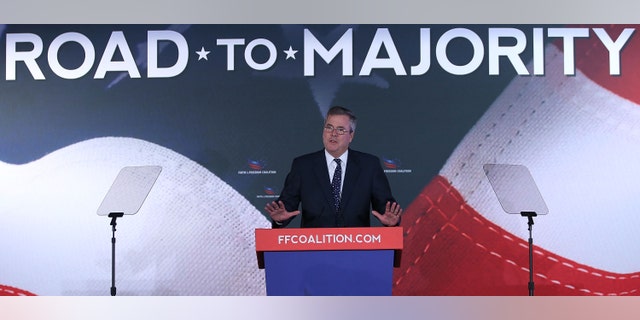 Former Florida Gov. Jeb Bush (R) speaks at the Faith & Freedom Coalition conference, June 14, 2013 in Washington, DC.