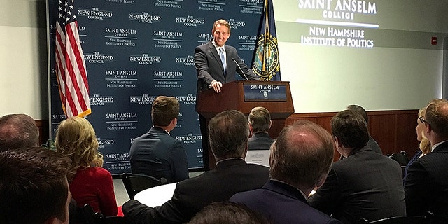 Sen. Jeff Flake said “it has not been in my plans to run for president, but I have not ruled it out.”