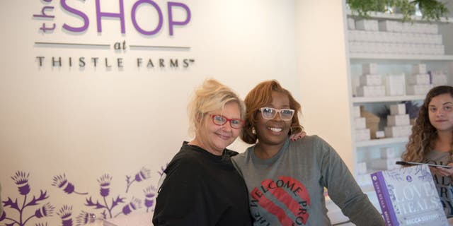 Jennifer & Kim in Storefront