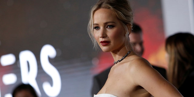 Cast member Jennifer Lawrence poses at the premiere of "Passengers" in Los Angeles, California U.S., December 14, 2016.
