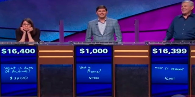 “Way to go young lady!” host Alex Trebek exhorted as Lisa stared in disbelief.