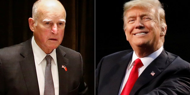 California Gov. Jerry Brown said, "I don't think — President Trump has a fear of the Lord, the fear of the wrath of God."