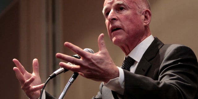 Gov. Jerry Brown speaks at the League of California Cities conference in Sacramento, Calif., Wednesday, Jan. 19, 2011. (AP)