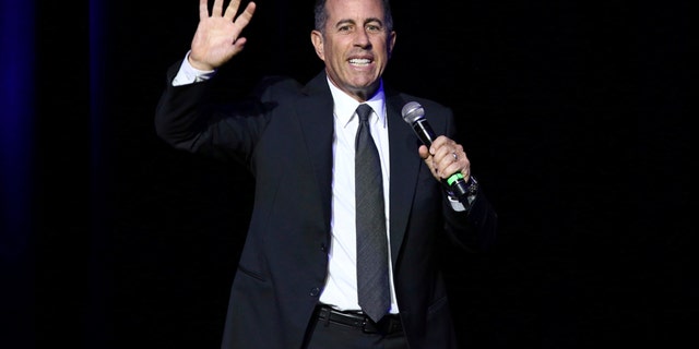 Jerry Seinfeld performing at Stand Up For Heroes in New York