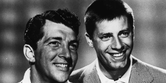 Jerry Lewis (right) alongside pal Dean Martin.