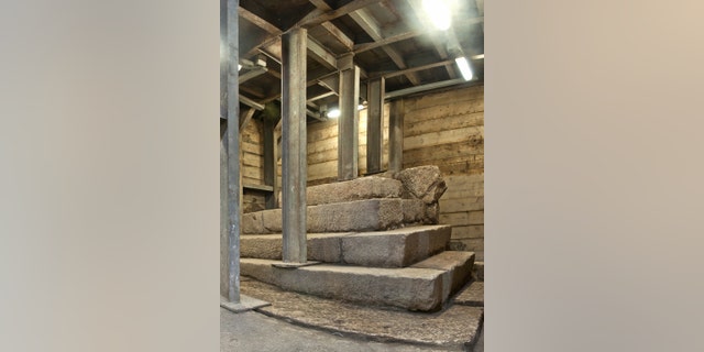 A mysterious podium used by itinerant street preachers or perhaps as a primitive lost-and-found has been unearthed in the ancient city of Jerusalem. The podium is nearly 2,000 years old.