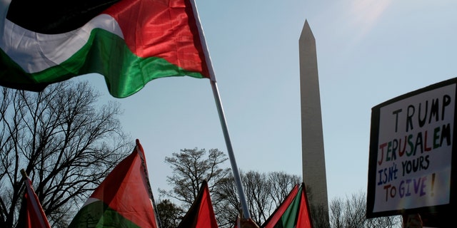 Protests against President Trump’s decision to recognize Jerusalem as Israel’s capital.