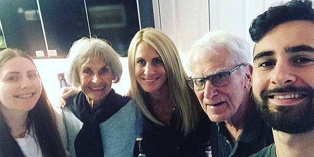 Jesse Galganov, far right, with his family in September before leaving to Peru.