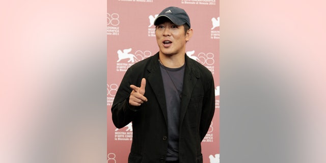 September 2, 2011. Actor Jet Li poses during the photo call of film "Baishe Chuanshuo" by director Ching Siu-Tung during the 68th Venice Film Festival.