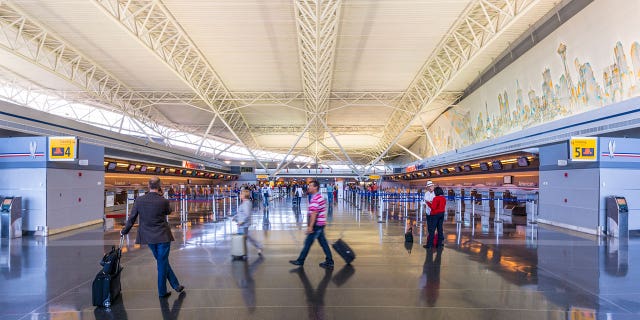 John F. Kennedy International Airport in New York City, New York. 