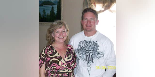 Jill Stephenson with her late son, Benjamin Kopp, who died in 2009 while on the battlefield in Afghanistan.
