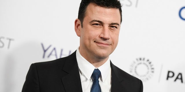 FILE -- In this March 8, 2015, file photo, Jimmy Kimmel arrives at the 32nd Annual Paleyfest : "Scandal" held at The Dolby Theatre in Los Angeles.