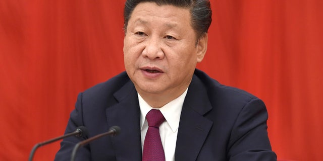 Chinese President Xi Jinping speaks during the opening ceremony of the BRICS Business Forum at the Xiamen International Conference and Exhibition Center in Xiamen in southeastern China's Fujian Province, Sunday, Sept. 3, 2017.