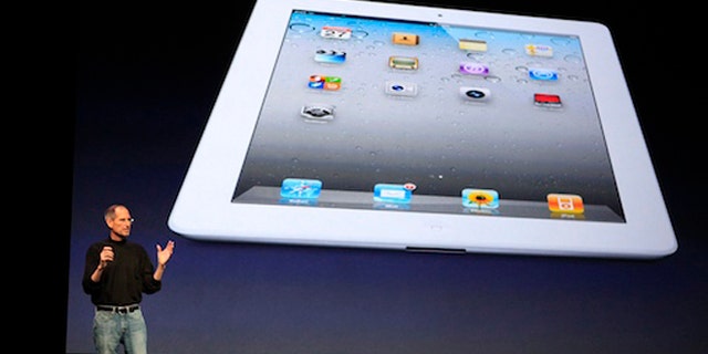March 2, 2011: Apple Inc. CEO Steve Jobs introduces the iPad 2 on stage during an event in San Francisco, California.