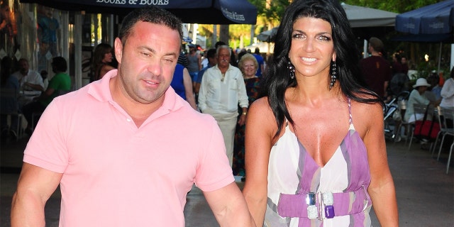 "Real Housewives of New Jersey" star Teresa Giudice with husband, Joe.