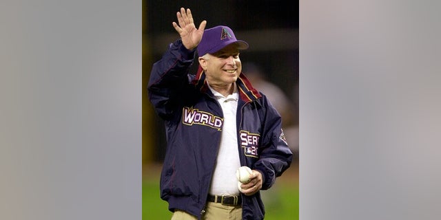 Sen. John McCain was often seen at Arizona sporting events.
