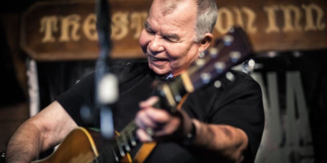 Country music star John Prine performing in Ireland.