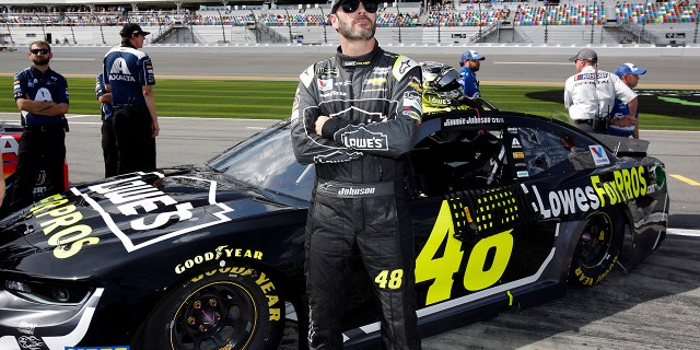 Johnson, seen here at Daytona in February, has been sponsored by Lowe's since 2001.
