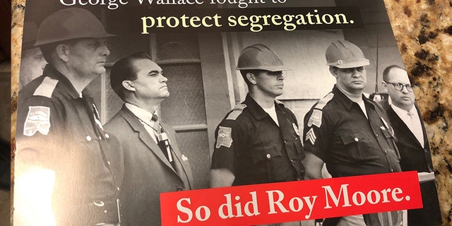 A mailer for Alabama Senate Democratic nominee Doug Jones compared Republican opponent Roy Moore to the former segregationist governor George Wallace.