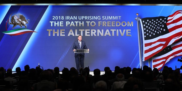 Former National Security Advisor Gen. James Jones at the “2018 Iranian Uprising Summit” in New York on Saturday