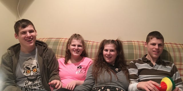 The Jones family "Angels": Andrew (17), Christina (16), Ashley (13) and Ryan (15). (Image courtesy: Melissa Jones)