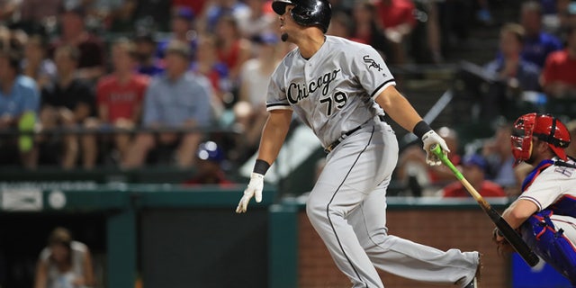ARLINGTON, TX - MAY 10: Jose Abreu #79 of the Chicago White Sox at Globe Life Park in Arlington on May 10, 2016 in Arlington, Texas. (Photo by Ronald Martinez/Getty Images)
