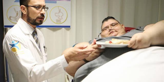 Doctors' expectations are Juan Pedro weighs around 242 pounds by the end of 2018.